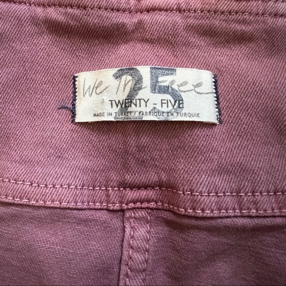 We The Free Denim Skirt Zip Front Pink Size 25 - Picture 5 of 6